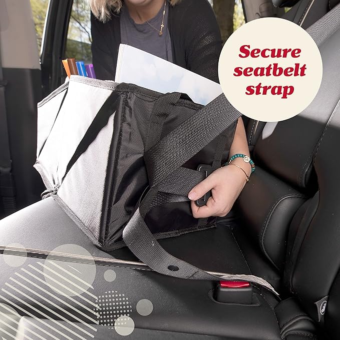 Lusso Gear Car Seat Organizer for Front or Backseat - Great for Adults & Kids, Features 9 Storage Compartments for Toys, Map