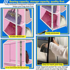 Purse Organizer for Closet, with Zippered-Dustproof, Purse Organizer, Designed for Oversized Wallets & Holds 8-16 Purses, Han