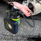 Slime 50138 Flat Tire Puncture Repair, Smart Spair Plus, Emergency Kit for Car Tires, Includes Sealant and Tire Inflator Pump