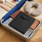 MAX Houser Fabric Cloth Storage Bins,Foldable Storage Cubes Organizer Baskets with Dual Handles for Home Bedroom Storage,Set 