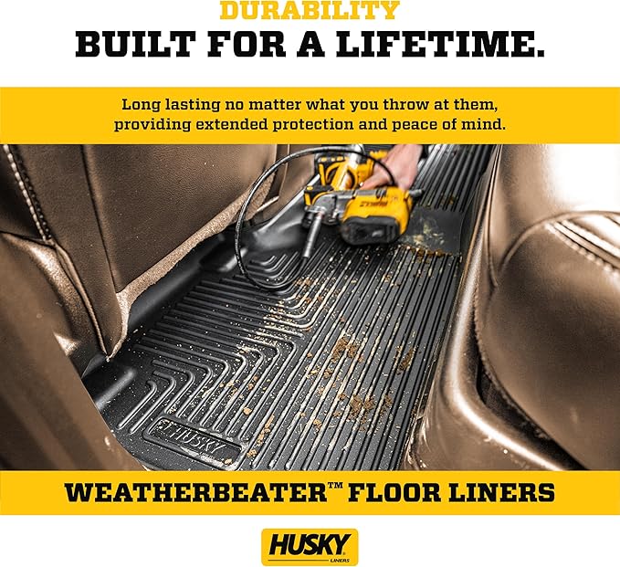 Husky Liners Weatherbeater Frunk Liner | Fits 2022-2025 Ford F-150 Lightning | Frunk, 1-pc. Black - 43341