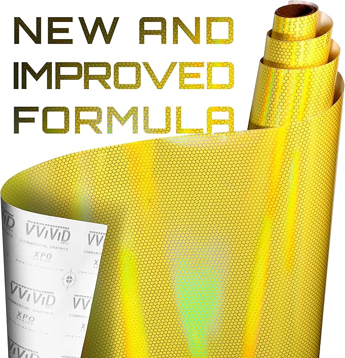 VViViD Bio HEX+ Air-Tint Headlight Vinyl Roll (17.9" x 60", Micro Yellow)