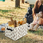 Basset Hound Gifts Storage Bins & Boxes with Handles, Basset Hound Gifts for Women Foldable Basket for Organizing, Dog Collap