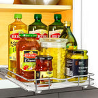 LYNK PROFESSIONAL® Pull Out Spice Organization for Cabinets - 10-3/8 inch Wide – Spice Rack for Inside Cabinets, Slide Out Sp