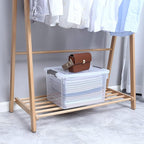 Citylife 32 QT Plastic Storage Bins with Latching Lids Stackable Storage Containers for Organizing Large Clear Storage Box fo