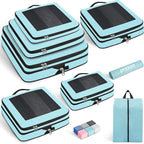 Compression Packing Cubes for Travel, Lightweight Vacation Travel Essentials, Travel Accessories for Suitcase Organizer Bags 
