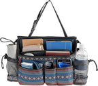 High Road SwingAway Front Seat Car Organizer for Daily Driving Essentials with Side Bottle and Cup Holders