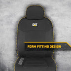 Cat® MeshFlex Automotive Seat Covers for Cars Trucks and SUVs (Set of 2) – Black Car Seat Covers for Front Seats, Truck Seat 