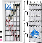 over the door shoe organizer,2025 upgraded,shoe organizer,35 Huge pockets,over door shoe organizer,Store size 13 shoes,shoe o