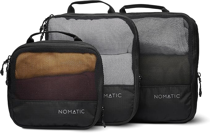 NOMATIC Packing Cubes, Compression Luggage Organizers for Carry-On, Suitcases, Travel Bags, Medium