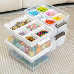 Citylife 17 QT Plastic Storage Bins Clear Storage Box with Lids Multipurpose Stackable Storage Containers for Organizing Tool