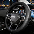 Steering Wheel Cover for Dodge Ram 1500 2500 3500 2012-2026, Fit 15.5-16" Wheels (Black)
