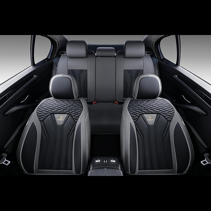 FLORICH Rear Seat Covers Leather Car Seat Covers Waterproof Back Seat Cover Automotive Seat Covers Universal Seat Cushion Pro