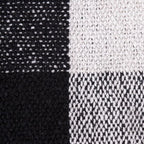 DII Buffalo Check Collection Rustic Farmhouse Throw Blanket with Tassles, 50x60, Black/White (Pack of 2)