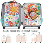 Compression Packing Cubes for Travel, 6 Set Natural Life Luggage Organizers, Lightweight Waterproof Expandable/Compression Ba