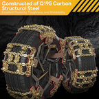 Tire Chains, Snow Chains, Anti-slip Tire Chains for Cars SUVs Pickup Trucks Adjustable Emergency Transaction Chains for Ice S