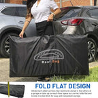EasyGoProduct Aerodynamic Car Rooftop Cargo Carrier Bag - Soft Roof Top Luggage Bag for All Vehicles SUV with/Without Rack � Hard Sides - 4 Adjustable Straps � 8 Cubic Feet - Fold Flat Storage Bag