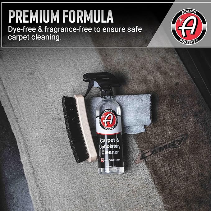Adam's Polishes Carpet & Upholstery Cleaner - Powerful Carpet Cleaner For Auto Detailing | Cloth, Upholstery & Fabric Car Int