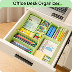 Vtopmart 25 PCS Plastic Drawer Organizers Set, 4-Size Versatile Bathroom and Vanity Drawer Organizer Trays, Storage Bins for 