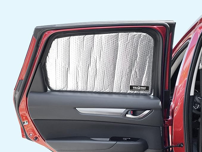 Side Window Rear Seat 2nd Row Sunshade Custom Fit for 2017 2018 2019 2020 2021 2022 2023 2024 2025 Mazda CX-5 SUV, UV Reflector Protection (Set of 2)