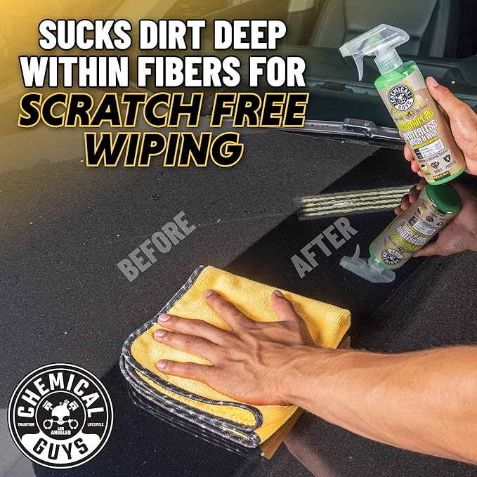 Chemical Guys Professional Grade Premium Microfiber Towels for Cars, Gold, 16" x 16", Ultra-Soft and Scratch-Free Car Detaili