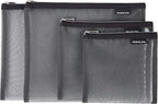 Travelon Set of 4 Mesh Pouches, Gray, 9.5 x 12.75 x 0.5