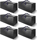 VELVETSURE Heavy Duty Extra Large Moving Bags W/Backpack Straps - Strong Handles & Zippers, Storage Totes For Space Saving, F