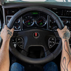 RoadPro RPSW3006 Black 18" Genuine Leather Steering Wheel Cover