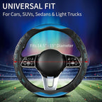 PU Leather Steering Wheel Cover 14.5-15 Inch