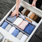 Utoplike Bamboo Drawer Dividers Large, Gray Kitchen Drawer Organizers Adjustable, Spring Loaded, Works in Dresser, Bathroom, 