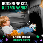2 Pack Kick Mats Back Seat Protector - Backseat Car Organizer for Kids, Car Storage Organizer, Back Seat Cars Organizers, Cars Organizers Backs Seats, Travel Accessories, No Pockets