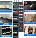 [Improve Over The Door Shoe Organizer, Extra Large 10 Tiers, Over Door Shoe Organizer, Coated Hooks Grip Firmly Without Scrat