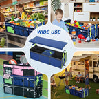 Bold Color Block Trunk Organizer | 95L, 35"x13.8"x11.8" | Dedicated Shoe Storage & 26L Ice Pack | Foldable for SUV/Car/Jeep
