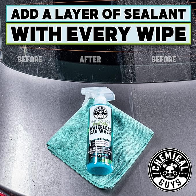Chemical Guys Swift Wipe Sprayable Waterless Car Wash Spray - Spray and Wipe to Safely Clean and Shine Cars, Trucks, Motorcyc