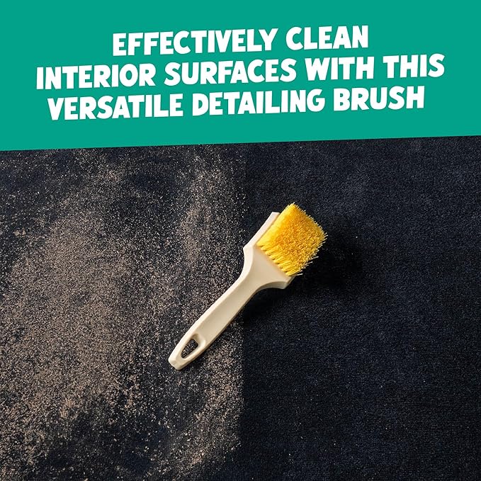 Chemical Guys Induro 7 Heavy Duty Interior Carpet&Upholstery Detailing Brush – Durable Bristles,Car Carpet Brush for Deep Cle