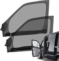Double Layers Side Window Sunshade Magnetic Bug Screen for Front Doors, Pair Window Bug Screen & Sunshade Curtain Compatible with Mercedes Sprinter 2007-2025