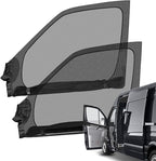 Double Layers Side Window Sunshade Magnetic Bug Screen for Front Doors, Pair Window Bug Screen & Sunshade Curtain Compatible with Mercedes Sprinter 2007-2025
