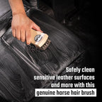 Chemical Guys Long Bristle Horse Hair Leather Cleaning Brush - Leather Brush to Gently Clean Car Interiors,Furniture,Sneakers