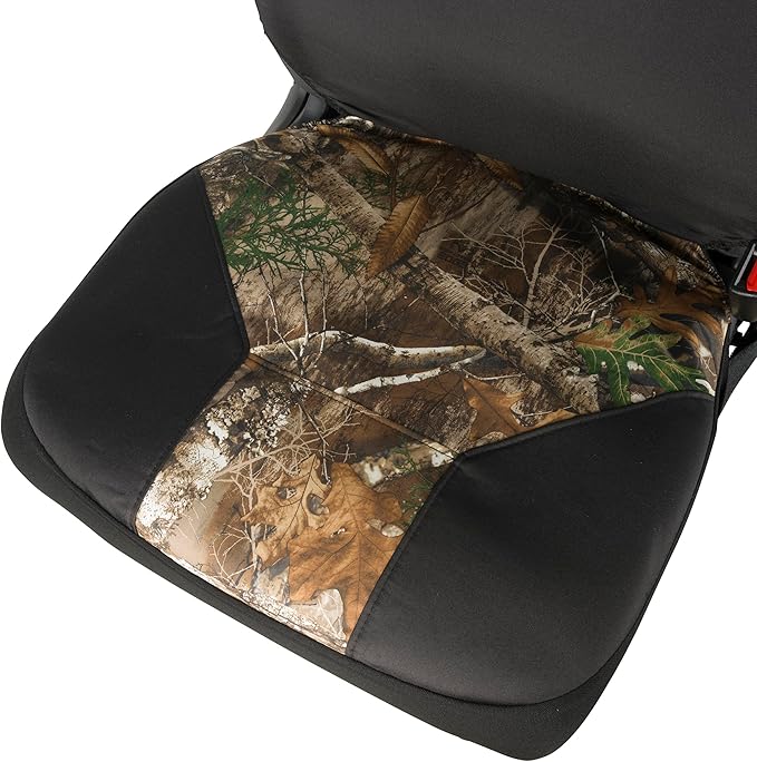 Browning Universal Low Back and Bench Seat Covers, Water and Dirt Resistant Car, Truck, and SUV Seat Covers, Realtree Edge (E