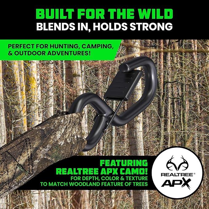 Rhino USA x Realtree Retractable Ratchet Straps (4PK) 1"x 9' (1,209lb Break Strength)- Heavy Duty Auto Self Retracting Tie Down Straps for Truck, Cargo Trailer, Motorcycle, ATV, UTV- Realtree APX Camo