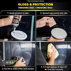 Meguiar's DA Microfiber Correction System 5" Starter Car Detailing Kit, Complete Paint Correction Kit with Cutting Discs, Backing Plate, Correction Compound, Finishing Wax, and More