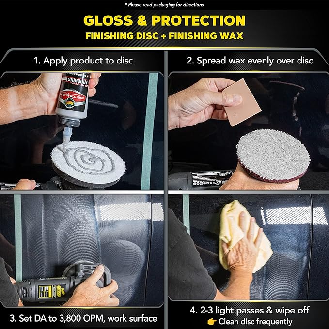 Meguiar's DA Microfiber Correction System 5" Starter Car Detailing Kit, Complete Paint Correction Kit with Cutting Discs, Backing Plate, Correction Compound, Finishing Wax, and More