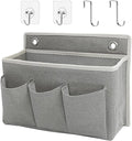 Wall Hanging Organizer Bag/Hanging Baskets with Large Mesh Compartment & 3 Pockets，Over the Door Hanging Organizer Space Savi