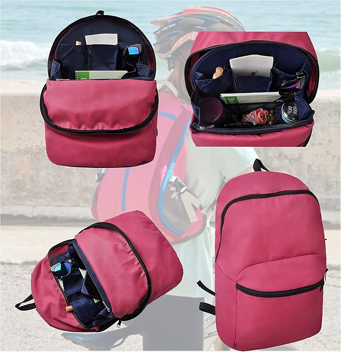 Vercord Backpack Organizer Insert Liner Hanging Travel Bag in Bag with Many Pockets