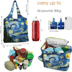 BeeGreen Reusable Grocery Shopping Bag -Travel Tote Bag - Foldable Compact Sturdy Bags