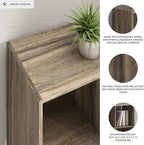Signature Design by Ashley Shallifer 4 Cube Storage Organizer or Bookcase, Brown