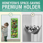 Honeyera Storage for Stuffed Animal - Over Door Organizer for Stuffies, Baby Accessories, and Toy Plush/Easy Installation wit