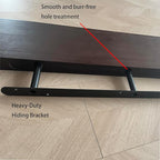 IEO Long Wooden Floating Shelves for Room Wall, Natural Wood Floating Shelves Wall Mounted Kitchen Shelf for Living Room, Bed