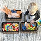 Goodpick Storage Baskets, Small Baskets for Organizing Gift Basket Empty Woven Rope Basket for Shelves Closet Organizer Bins 