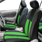 FH Group Car Seat Cover Full Set Striking Striped Car Seat Covers with Front Seat Covers and Rear Split Bench, Universal Fit 